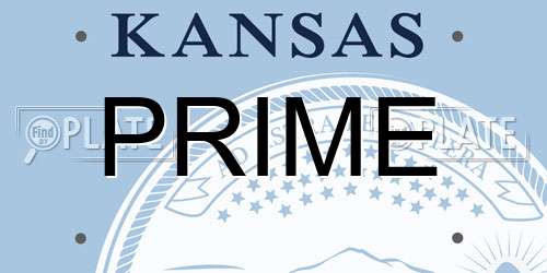 PRIME Kansas License Plate