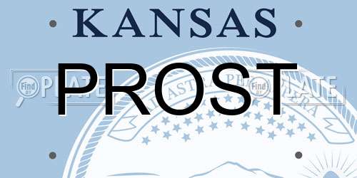PROST Kansas License Plate
