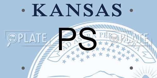 PS Kansas License Plate