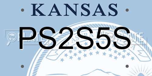 PS2S5S Kansas License Plate