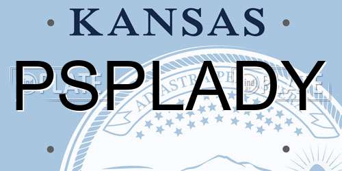 PSPLADY Kansas License Plate