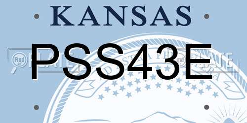 PSS43E Kansas License Plate