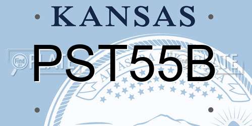 PST55B Kansas License Plate