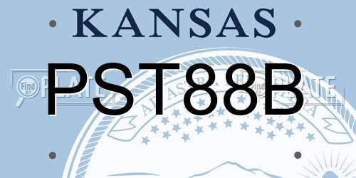 PST88B Kansas License Plate