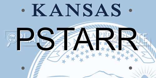 PSTARR Kansas License Plate