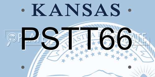 PSTT66 Kansas License Plate