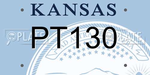 PT130 Kansas License Plate
