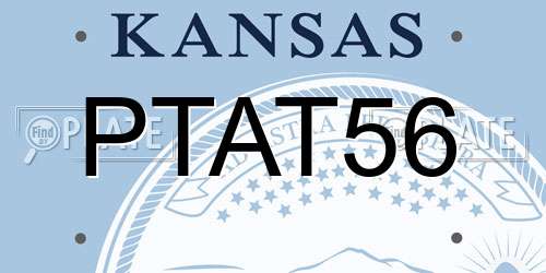 PTAT56 Kansas License Plate