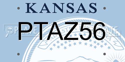PTAZ56 Kansas License Plate