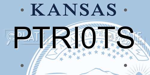 PTRI0TS Kansas License Plate