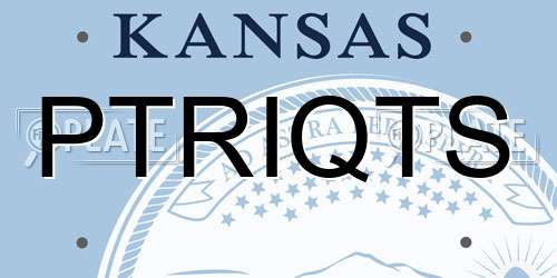PTRIQTS Kansas License Plate