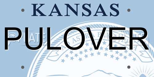 PULOVER Kansas License Plate