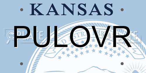 PULOVR Kansas License Plate