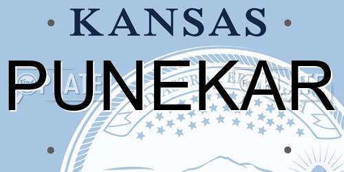 PUNEKAR Kansas License Plate