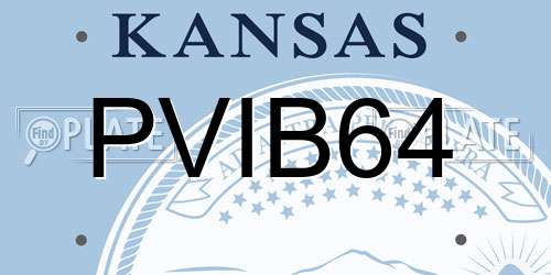 PVIB64 Kansas License Plate