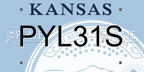 PYL31S Kansas License Plate