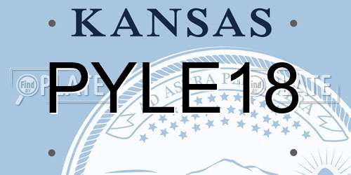PYLE18 Kansas License Plate