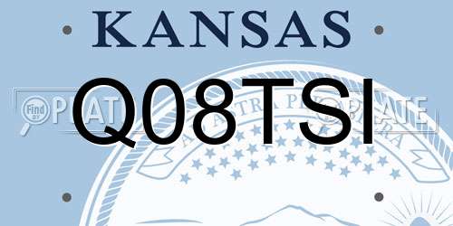 Q08TSI Kansas License Plate