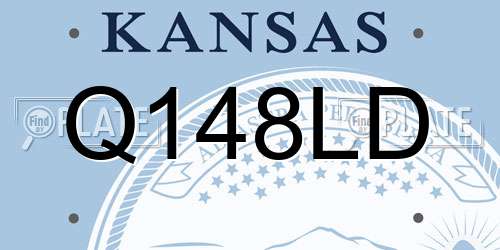 Q148LD Kansas License Plate