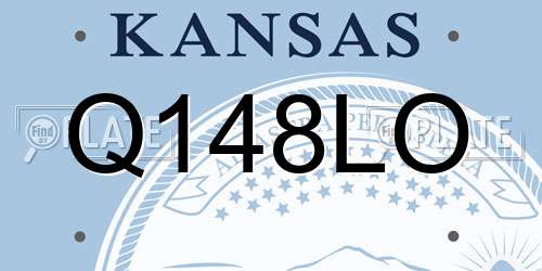 Q148LO Kansas License Plate