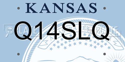 Q14SLQ Kansas License Plate