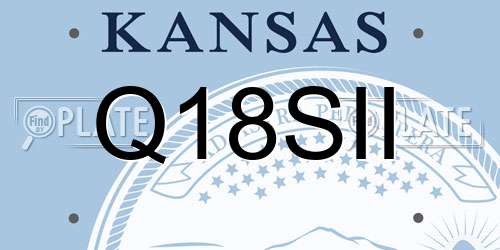 Q18SII Kansas License Plate