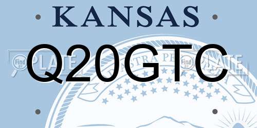 Q20GTC Kansas License Plate