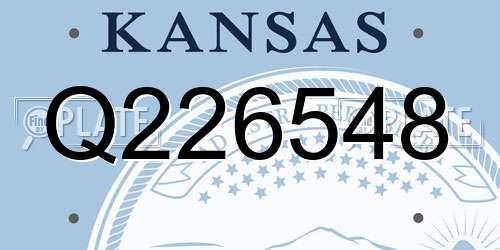 Q226548 Kansas License Plate