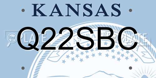 Q22SBC Kansas License Plate