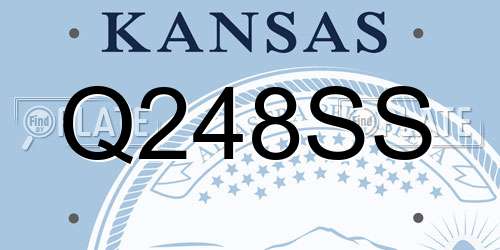 Q248SS Kansas License Plate
