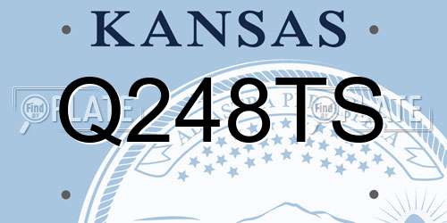 Q248TS Kansas License Plate