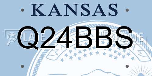 Q24BBS Kansas License Plate