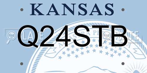 Q24STB Kansas License Plate