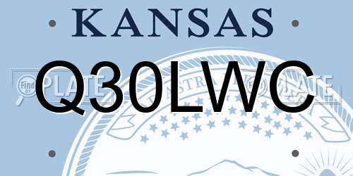 Q30LWC Kansas License Plate