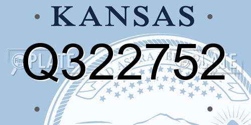 Q322752 Kansas License Plate