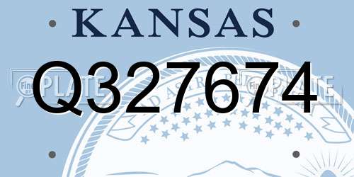 Q327674 Kansas License Plate