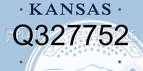 Q327752 Kansas License Plate