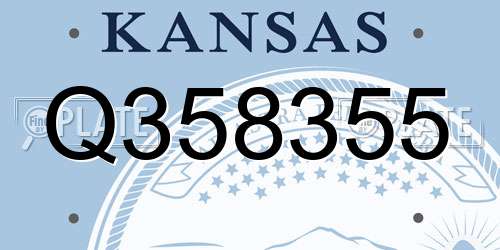 Q358355 Kansas License Plate
