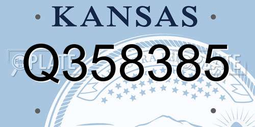 Q358385 Kansas License Plate