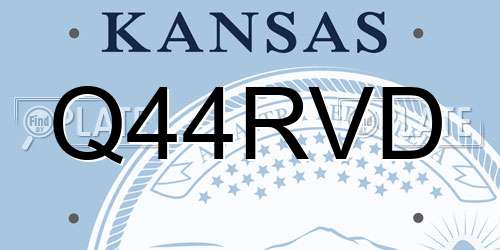 Q44RVD Kansas License Plate