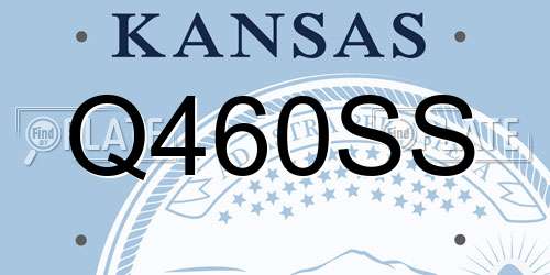 Q460SS Kansas License Plate