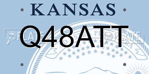 Q48ATT Kansas License Plate