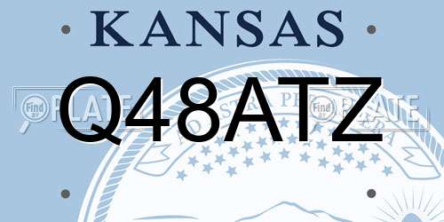Q48ATZ Kansas License Plate