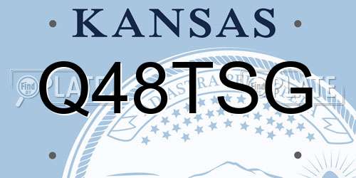 Q48TSG Kansas License Plate