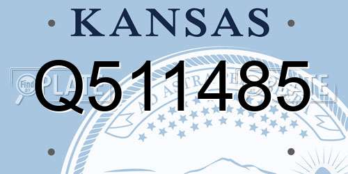 Q511485 Kansas License Plate