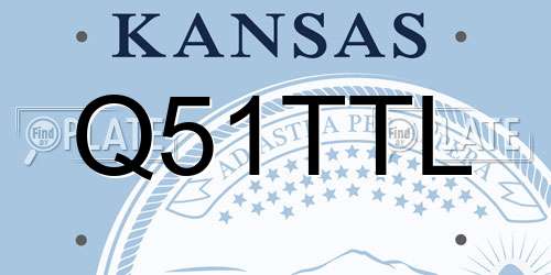 Q51TTL Kansas License Plate