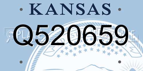 Q520659 Kansas License Plate