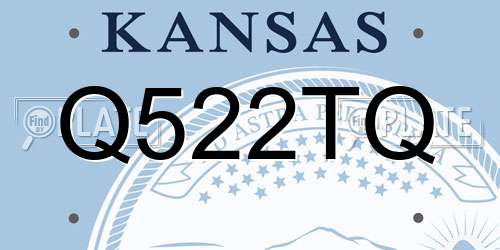 Q522TQ Kansas License Plate