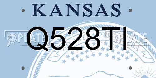 Q528TI Kansas License Plate