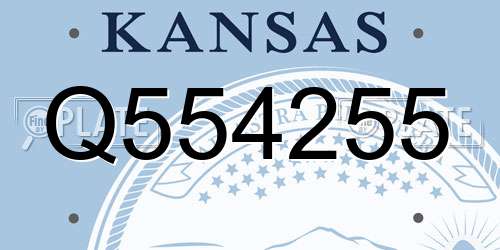 Q554255 Kansas License Plate